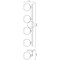 Z-Lite Neoma Vanity, 4-Light, 30 In.W x 6.75 In.L x 7.25 In.H, Modern Gold/Opal Etched 1100-4V-MGLD - alternate 7
